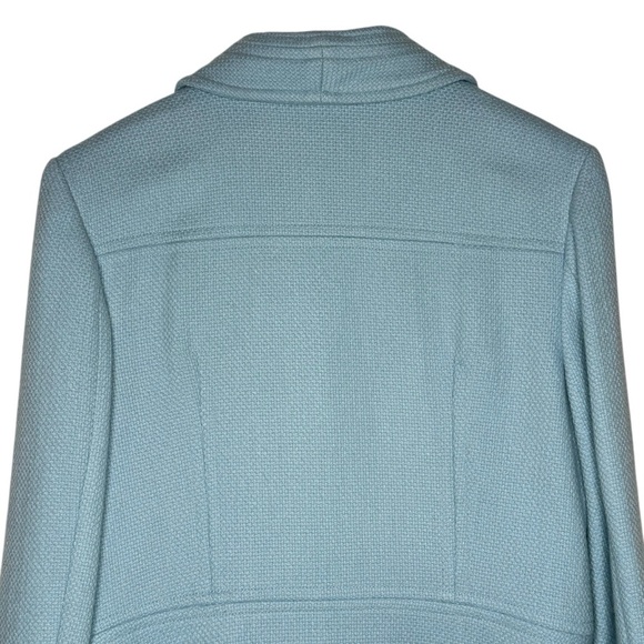 Talbots Women’s Powder Blue Chunky Button Blazer Jacket Size 14 Retro Classic - Picture 8 of 16
